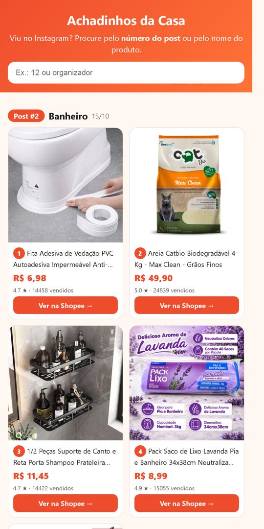 Site vitrine gerado pelo robô